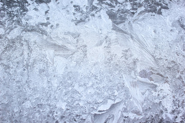 Frost pattern on window