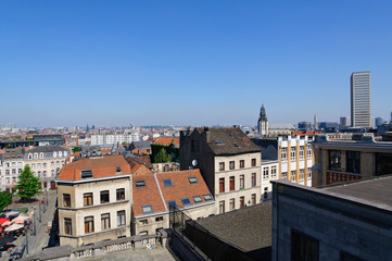 Fototapeta na wymiar View from the Palais de Justice in Brussels, Belgium