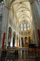 Naklejka premium Cathedral St.Michel in Brussels, Belgium