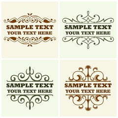 Decorative text frames