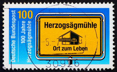 Postage stamp Germany 1875 Herzogsagmuhle, Social Welfare Organi