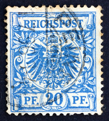 Postage stamp Germany 1889 Coat of Arms of Germany