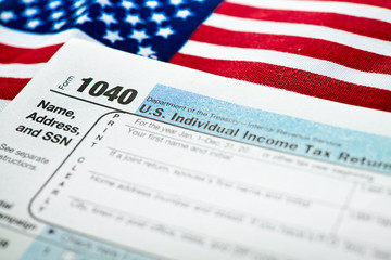 U.S. Individual Income Tax Return form 1040.