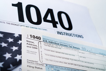 U.S. Income Tax Return form 1040.