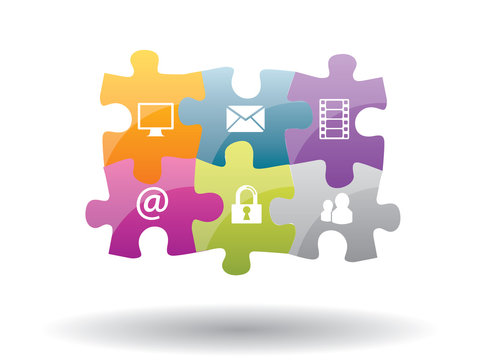 Puzzle integration with internet security