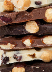 stack of assorted chocolate