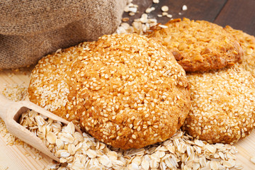 cookies with sesame seeds