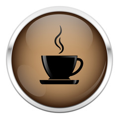 Brown coffee icon