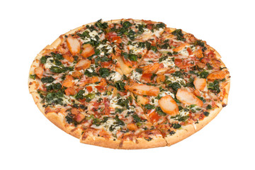 Thin crust pizza