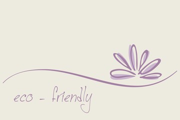 water lily , Buddha, Eco friendly business logo design