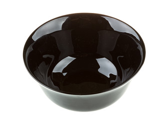Empty black bowl
