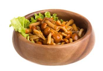agaric honey at plate