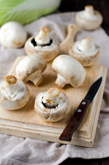 Fresh champignons