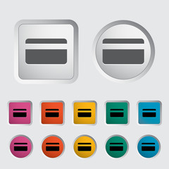 Obraz premium Credit card single icon.