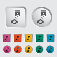 Piston single icon.