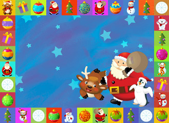 The christmas card with clear background