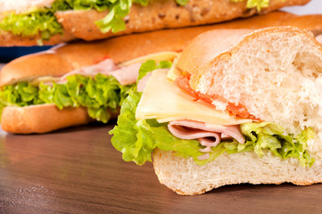 Obraz premium Half of sandwich