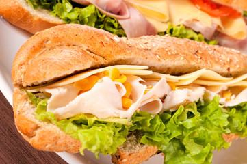 Obraz premium Sandwich close up