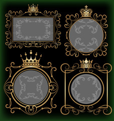 Vector set. Frame. Vintage Elements for your design.