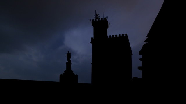 San Marino Government palace storm