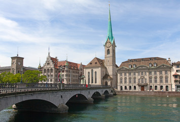 Fototapeta na wymiar Zurich w lecie