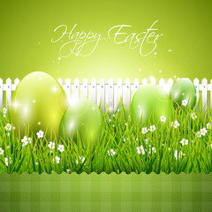 Green modern Easter background