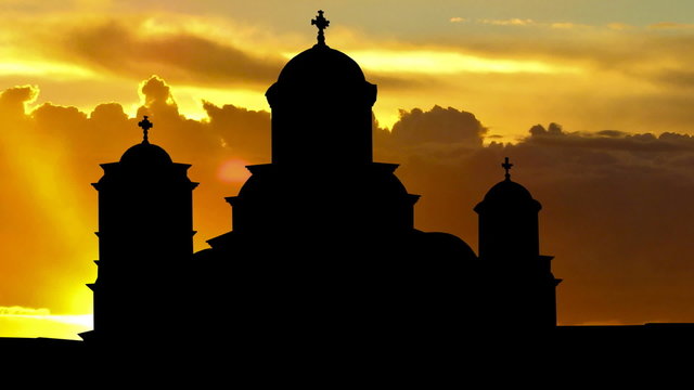 Serbia Crkva svetog Marka sunrise