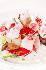 Scallop seafood appetizer
