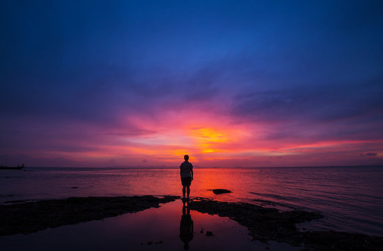 Sunset scene - Powered by Adobe