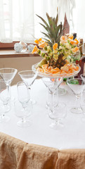 Wedding table setting