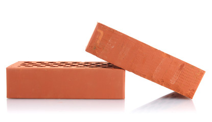 bricks, isolated on white