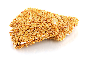 tasty sweets (kozinaki), isolated on white