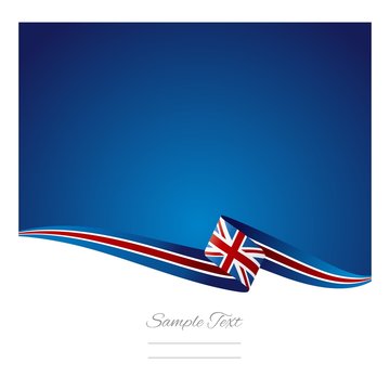 British flag abstract color background vector