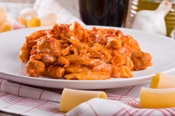 Oven baked pasta.