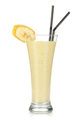 Banana milk smoothie