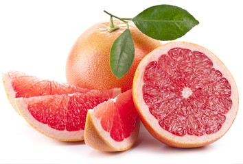 Grapefruit with slices.