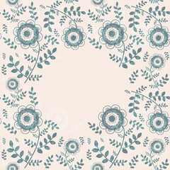 Floral card template