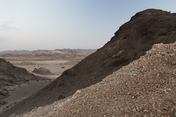 Fototapeta na wymiar Désert de pierre en Namibie