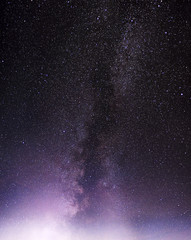 Part of a night sky with stars and Milky Way