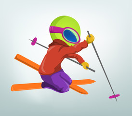 Fototapeta premium Cartoon_Character_ALIEN_052