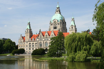 The city hall in Hannover, Germany