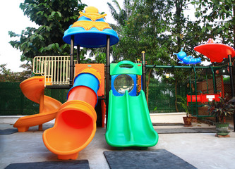 cartoon park playground