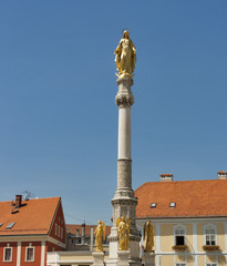 Fototapeta na wymiar Zagreb statua