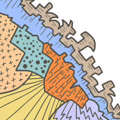 Imaginative figure background