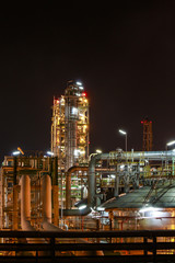 Petro and chemical plant - night scene