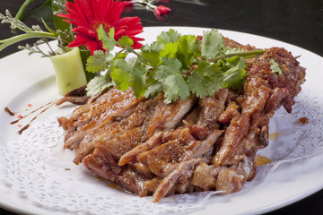Roast leg of lamb