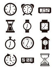 clock icons