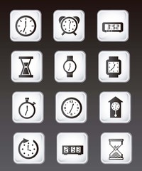 clock icons