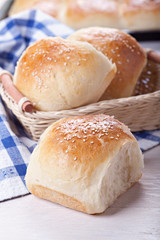 Homemade bread rolls