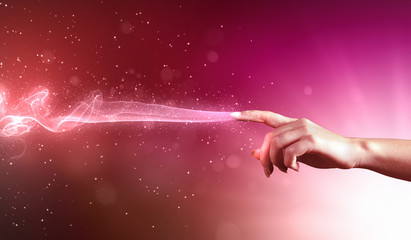 magical hands conceptual image